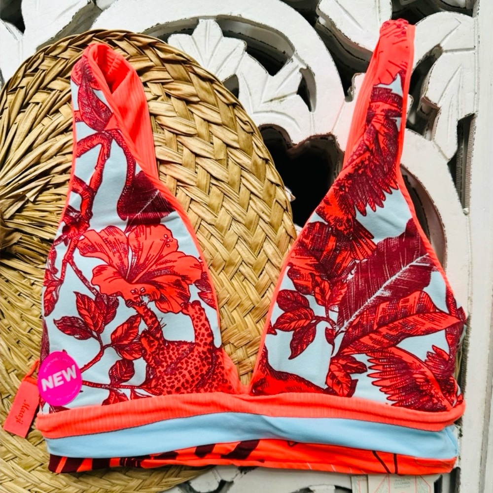 🌺💦 MAAJI 💦🌺 REVERSIBLE RARE FIND BIKINI SWIM TOP
